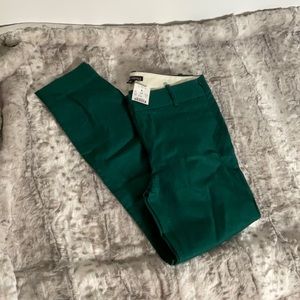 NWT Jcrew factory brand ankle pants green size 2